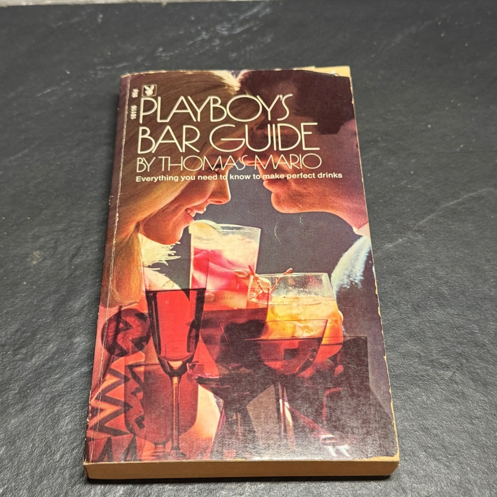Playboy's Bar Guide Thomas Mario 1971 First Edition Vintage Cocktail Book Femlin